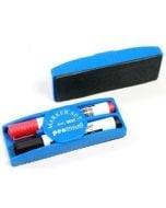 Marker suchościeralny 2 kolory + gąbka