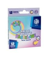 Kredki świecowe pastel 12 kolorów ASTRA