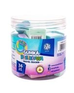 Gumka kwadratowa pastel 28x28mm (36szt) ASTRA