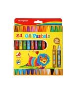 Kredki pastelowe sześciokątne 24 kolory