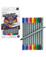 Pisaki dwustronne 12 kolorów