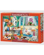 Puzzle 1500 Crazy Pet Bath CASTOR