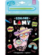 Szalone lamy. Zdrapywanka z rysikiem