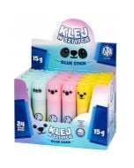 Klej w sztyfcie 15g Pixel/Pastel Animals (24szt)