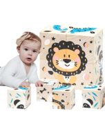 Zestaw drewnianych klocków zwierzęta