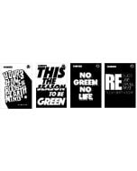 Zeszyt A4/60K kratka Green Typo White (5szt)