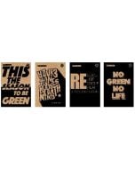 Zeszyt A4/60K kratka Green Typo White (5szt)