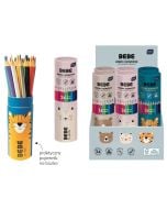 Kredki ołówkowe 24 kolory BB Kids tuba mix