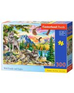 Puzzle 300 Wolf Family and Eagles CASTOR