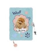 Pamiętnik z kłódką A5/96K włochacz Pies