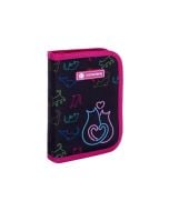 Piórnik pojedynczy 2 klapki bez wyp. LO&VE kotki