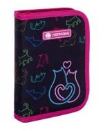 Piórnik pojedynczy 2 klapki bez wyp. Rainbow Kotki