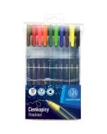 Cienkopisy trójkątne 0,4mm 10 kolorów ASTRA