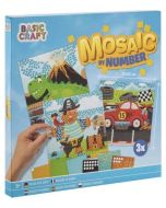 Mozaika po numerach 22x22cm niebieski