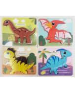 Puzzle drewniane dinozaury