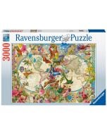 Puzzle 3000 Flora i Fauna. Mapa Świata