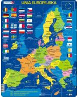Układanka Unia Europejska - Mapa, Flagi