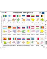 Układanka Unia Europejska - Flagi, stolice