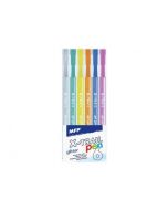 Długopis żelowy brokat 6szt