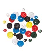 Guziki drewniane brights 30szt MIX