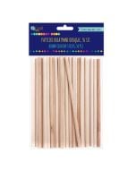 Patyczki kreatywne okrągłe naturalne 50szt