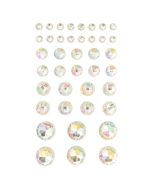 Kryształki samoprzylepne opal 40szt