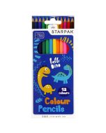 Kredki ołówkowe 12 kolorów Dino