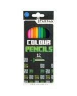 Kredki ołówkowe 12 kolorów Pixel Game