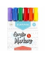 Marker akrylowy okrągły 6 kolorów