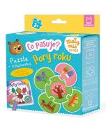 Co pasuje? Pory roku. Puzzle + książeczka