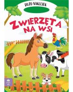 Teczka zwierzęta na wsi z podójnymi naklejkami
