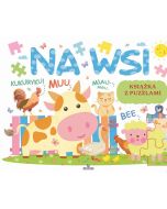 Książka edukacyjna z puzzlami. Na wsi