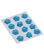 Kwiatki dekoracyjne 18mm niebieski 12szt