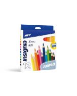 Kredki trójkątne z temperówką 12szt