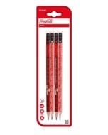 Ołówek HB z gumką Coca-Cola 4szt