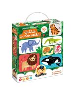 CzuCzu Puzzle do pary Dzikie zwierzątka 18m+