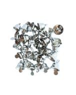 Dzwoneczki metalowe srebrne 30szt