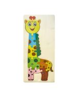 Puzzle drewniane kids z cyframi Żyrafa