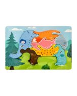 Puzzle drewniane animal Słoń