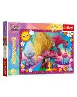 Puzzle 100 Glitter Błyszczące Trolle TREFL