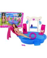 Lalka z basenem + akcesoria
