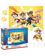 Puzzle 60 Paw Patrol with charater figure
