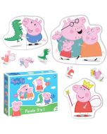 Puzzle Peppa Pig 3 in1