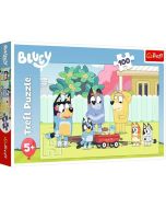 Puzzle 100 Wesoły świat Bluey TREFL