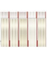 Naklejki na folii 9x30cm MIX