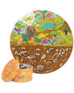 Puzzle okrągłe 150 Dinozaury