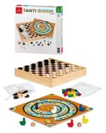 Drewniane gry rodzinne i planszowe 20 w 1