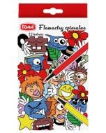 Pisaki zmywalne 12 kolorów TOMA