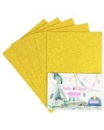 Pianka brokatowa złota 21x29,7cm 5szt