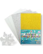 Naklejki piankowe śnieżynki 20,3x31,20cm 5szt